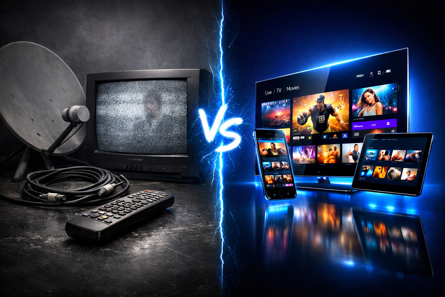 IPTV vs kabel-tv vergelijking - wat is IPTV voordelen